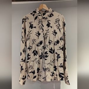 H&M Floral Button-up shirt